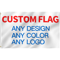 Nouveau drapeau de la Tunisie et drapeau tunisien en polyester double face et cousu, bannière de 3x5 pieds