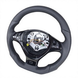 Volante de Fibra de Carbono Negro Piano 100% Real con Cuero Nappa para <span class=keywords><strong>BMW</strong></span> Serie 3 E82 E84 E87 X1 E90 <span class=keywords><strong>320d</strong></span> <span class=keywords><strong>E92</strong></span> E93 320i - Product Image 1