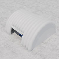 Tente de Contention Gonflable Portable en PVC pour la Décontamination et l'Isolation en Remédiation Environnementale