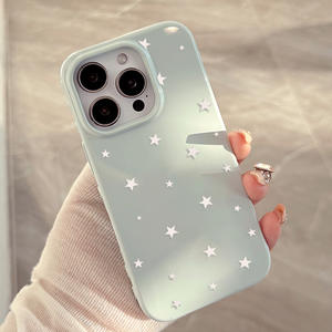 Funda para iPhone 17 Pro Max, estilo coreano, de silicona suave con diseño de estrella y orificio grande, resistente a caídas - Product Image 4