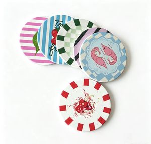 Sous-verres ronds modernes en céramique écologiques imprimés par sublimation, porte-boissons en liège, design personnalisé, <span class=keywords><strong>pas</strong></span> <span class=keywords><strong>cher</strong></span> - Product Image 1
