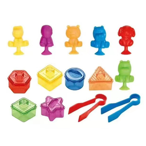 KS蒙特梭利儿童分类玩具吸盘动物形状颜色分类套装彩虹计数益智杆玩具 - Product Image 5