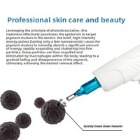 Machine de nettoyage des sourcils non invasive en alliage de chrome, modèle A06, portable, de bureau, haute puissance, pour le détatouage, l'élimination des grains de beauté, des points noirs et des taches de rousseur