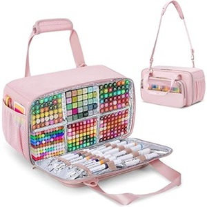 Bolsa Organizadora de Marcadores 2 en 1 al por Mayor con 60/120 Compartimentos para Lápices, Logotipo Personalizado, para Regalo Escolar - Product Image 1