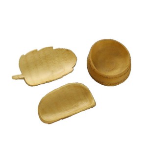 Assiette à collation sculptée en racine de bambou, naturelle, faite à la main, décoration d'intérieur, assiette à fruits secs et à thé, origine Anji - Product Image 5