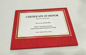 Factory Price Led Illuminated Leather Certificate Holder A4 Led Light Diploma Cover - Product Image 2