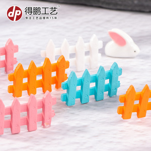 Décorations de clôture en bois miniatures colorées, échelle 1:12, pour modèle de maison, ornements de jardin, bricolage - Product Image 4