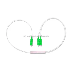 Fabricante directo mini PLC divisor tubos de acero 1x2 PLC divisor fibra óptica sin conector fibra óptica PLC divisor