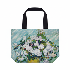 Borsa AU-01801 Art L Van Gogh "rose bianche" Tote Bag promozionale personalizzabile - Product Image 1