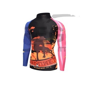 Protector de sarpullido mma de compresión, manga larga, estampado por sublimación, diseño OEM - Product Image 1