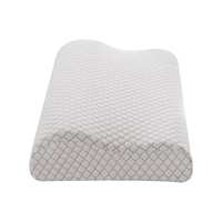 Oreiller cervical orthopédique en mousse à mémoire de forme tendance, avec motif marin et housse en fibre de bambou