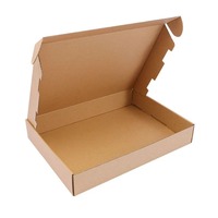 Enveloppe postale en carton personnalisée, boîte d'expédition postale simple, boîte postale ondulée blanche