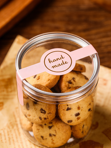 Étiquettes d'étanchéité roses faites à la main, autocollants décoratifs en feuille d'or pour boulangerie, bocaux, sacs cadeaux - Scellés décoratifs autocollants - Product Image 3