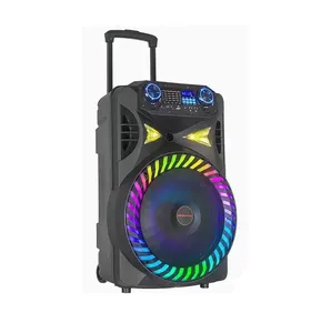 KOLAV-F1515 new 15 inch trolley box Outdoor Stereo speaker karaoke machine Hi-Fi system soundbar caixa de som portable s