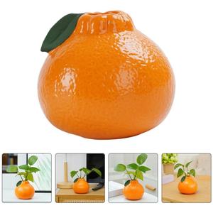 Pots <span class=keywords><strong>de</strong></span> plantes en céramique <span class=keywords><strong>de</strong></span> mandarine <span class=keywords><strong>de</strong></span> <span class=keywords><strong>pot</strong></span> <span class=keywords><strong>de</strong></span> <span class=keywords><strong>fleurs</strong></span>, planteur orange drôle mignon, décoration créative <span class=keywords><strong>de</strong></span> petit vase <span class=keywords><strong>de</strong></span> fruits orange - Product Image 3