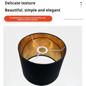 Minimalist Matte <strong>Black</strong> <strong>Lamp</strong> <strong>Shade</strong> <strong>for</strong> <strong>Table</strong> <strong>Lamps</strong> Pendant Lights Removable Velcro <strong>Lamp</strong> <strong>Shades</strong> - Product Image 6