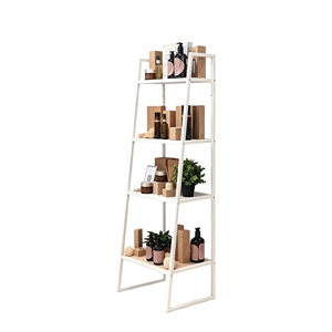 Minimalistic Metal Skincare Products Display Racks Floor-<b>standing</b> with <b>Shelves</b> Cosmetic Showcase Multi-tier Display Stand - Product Image 3