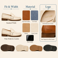 Chaussure Penny Loafer Tendance pour le Bureau, Mocassin Plat Ouvert à Enfiler, Chaussure Habillée pour Femme, Chaussure Formelle, Chaussure Scolaire pour Fille, Chaussure Personnalisée pour le Quotidien