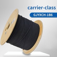 Cable de Fibra Óptica para Exteriores Weiting FTTH, 1 Núcleo, GJYXCH YOFC G657A LSZH, 1km/2km, Cable de Descente con Tres Alambres de Acero