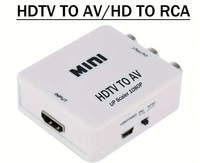 Adaptador 1080p HD a AV RCA con cable Convertidor de video y audio HDMI2AV