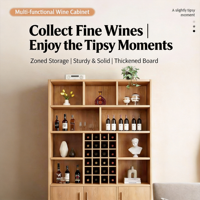 Étagère de rangement multi-niveaux moderne sur pied, bibliothèque intégrée, vitrine de salon, casier à vin, panneau contemporain