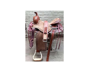 Silla de Montar Inglesa Occidental de Cuero Genuino de Primera Calidad, Asiento de Montar Profundo y Seguro de Calidad Premium - Product Image 3