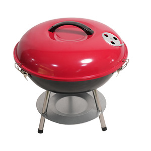 14-Inch Outdoor BBQ Grill Portable Charcoal Grill With Thermometer For Camping And Picnics - Product Image 2