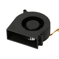 Ventilateur turbo silencieux 12V 3000 tr/min à double roulement à billes avec réinitialisation automatique pour le refroidissement des équipements de serveur