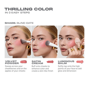 Palette de fard à joues et d'enlumineur mini professionnelle avec logo personnalisé, marque privée, poudre mate et scintillante, crème blush - Product Image 5