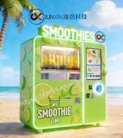 Distributeur automatique de smoothies aux fruits sans personnel, 24h/24, conforme ADA, gestion cloud, pour centres commerciaux