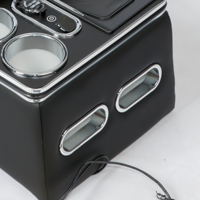 Boîte de rangement universelle pour accoudoir de siège arrière de voiture, console arrière, avec charge sans fil et port USB