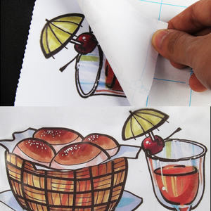 <span class=keywords><strong>Papier</strong></span> de <span class=keywords><strong>transfert</strong></span> thermique imprimable à jet d'encre blanc clair, thermocollant pour tissu clair foncé T-Shirts sacs fourre-tout - Product Image 5