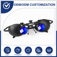 BIJIA 2.5x HD Gafas Estilo Binoculares Diseño de manos libres para conciertos de pesca Fútbol Ópera Asistencia de baja visión