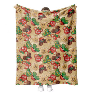 Mantas de Franela Personalizadas con Estampado de Dibujos Animados, Regalos de Navidad, Mantas de Viaje, Toallas, MOQ Bajo - Product Image 2