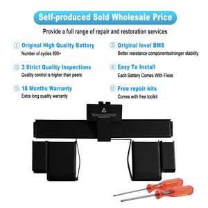 <span class=keywords><strong>Batterie</strong></span> d'ordinateur portable de haute qualité pour <span class=keywords><strong>Macbook</strong></span> <span class=keywords><strong>Air</strong></span> A1466 <span class=keywords><strong>2017</strong></span> <span class=keywords><strong>batterie</strong></span> pour <span class=keywords><strong>Macbook</strong></span> Pro <span class=keywords><strong>2017</strong></span> 15 pouces 2015 A1398 A1989 A1708 <span class=keywords><strong>batterie</strong></span> - Product Image 2