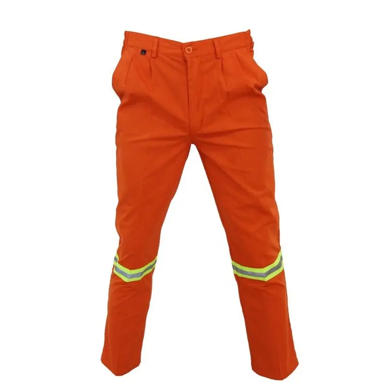 Pantalon de travail cargo de sécurité réfléchissant jaune haute visibilité d'approvisionnement d'usine pour hommes pantalon cargo de sécurité résistant au feu haute visibilité