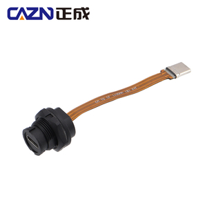 Impermeabile IP67 IP68 <span class=keywords><strong>tipo</strong></span> C da femmina a maschio cavo piatto 3.1 velocità baionetta <span class=keywords><strong>tipo</strong></span>-C 3.1 - Product Image 2