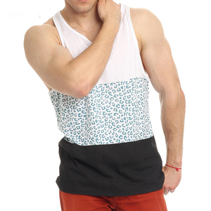 เสื้อกล้ามครอปผู้ชายแบบ OEM โลโก้สั่งทำได้ สำหรับฤดูร้อน ชุดชายหาด ขายส่ง แฟชั่นอินเทรนด์ ไซส์พลัส ฟิตเนส ออกกำลังกาย เล่นกีฬา แขนกุด - Product Image 1