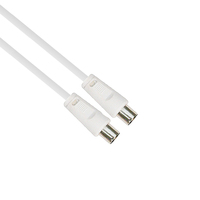 De que se transmite 24k chapado en oro cable coaxial 75 ohm 3c2v rg6 rf cctv rg59 rg11 rg213 rg58 coaxial cable 1m 2m 3m