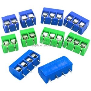 KF-301 ครอสบลู KF301-2P 3P 4P 5.0MM ขั้วต่อสายไฟ PCB 12A 300V สามารถต่อประกบกันได้ - Product Image 1