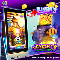 Lunar's Quest Joker Poker : Machine de jeu multi-jeux verticale 6 en 1 à monnayeur avec logiciel PCB et jeu de compétences Nudge