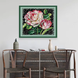 NKF ricamo personalizzato punto croce fabbrica Moonflower Kit punto croce decorazione per la casa set di ricamo Kit Crochet - Product Image 1