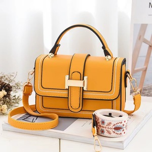 Bolso de Mano Tipo Satchel para Mujer con Hebilla Dorada, Bolso Bandolera de Cuero PU con 2 Correas para el Hombro, Bolso de Mano con Asa Superior para el Trabajo - Product Image 6