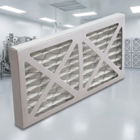 Nouveau système de filtration d'air pour la ventilation domestique HVAC de qualité moyenne F7, panneau plissé en fibre synthétique, purificateur d'air