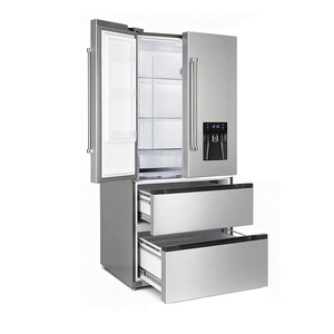 Réfrigérateur multi-portes Homa 220V version personnalisée 510L en acier inoxydable <span class=keywords><strong>noir</strong></span> et argent, avec technologie Inverter, sans givre et à refroidissement par air, classe énergétique A - Product Image 3