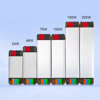 Alimentation électrique LED à tension constante 12V 24V, sortie simple, IP20, en aluminium, transformateur