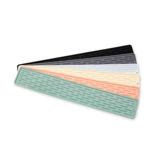 55*8.8CM Slip Resistant Silicone Dry Pad for <b>Kitchen</b> Heat-resistant Pad Dish Drying <b>Kitchen</b> <b>Mat</b> Silicone Dishwashing Rack - Product Image 3