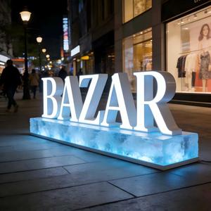 Letrero Rectangular Acrílico LED 3D Personalizado para Tienda, con Iluminación Trasera, Fácil Instalación - Product Image 2