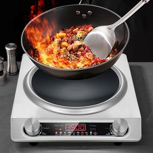 Cocina de inducción comercial de alta potencia de 3500 vatios con carcasa de acero inoxidable y control de perilla - Product Image 4