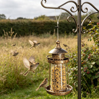Offre Spéciale : Mangeoire à Oiseaux Antique pour Intérieur et Extérieur – Décoration Métallique, Alimentation pour Oiseaux, Fournitures Disponibles à Prix Abordable